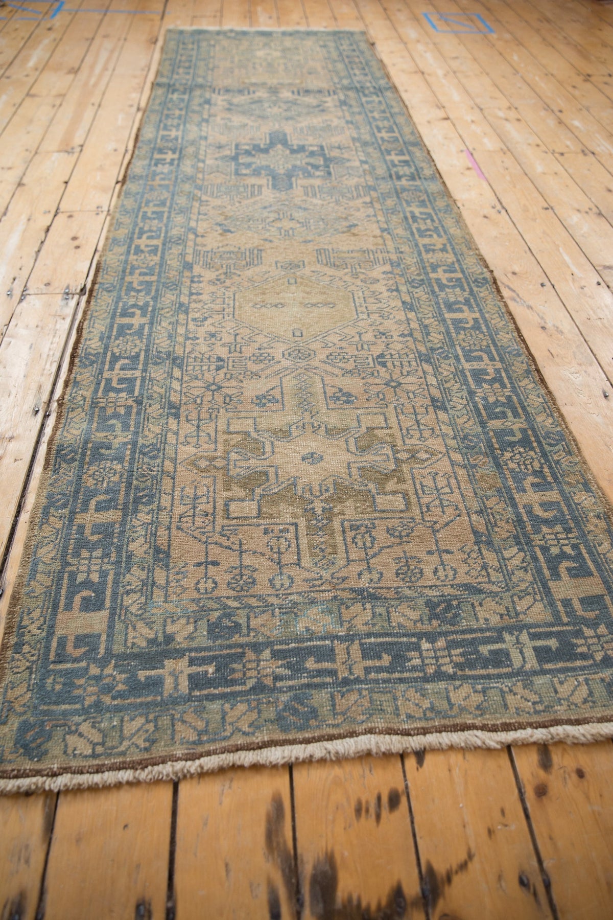 3x11 Vintage Distressed Karaja Rug Runner