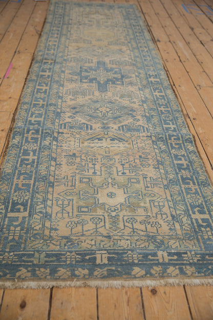 3x11 Vintage Distressed Karaja Rug Runner