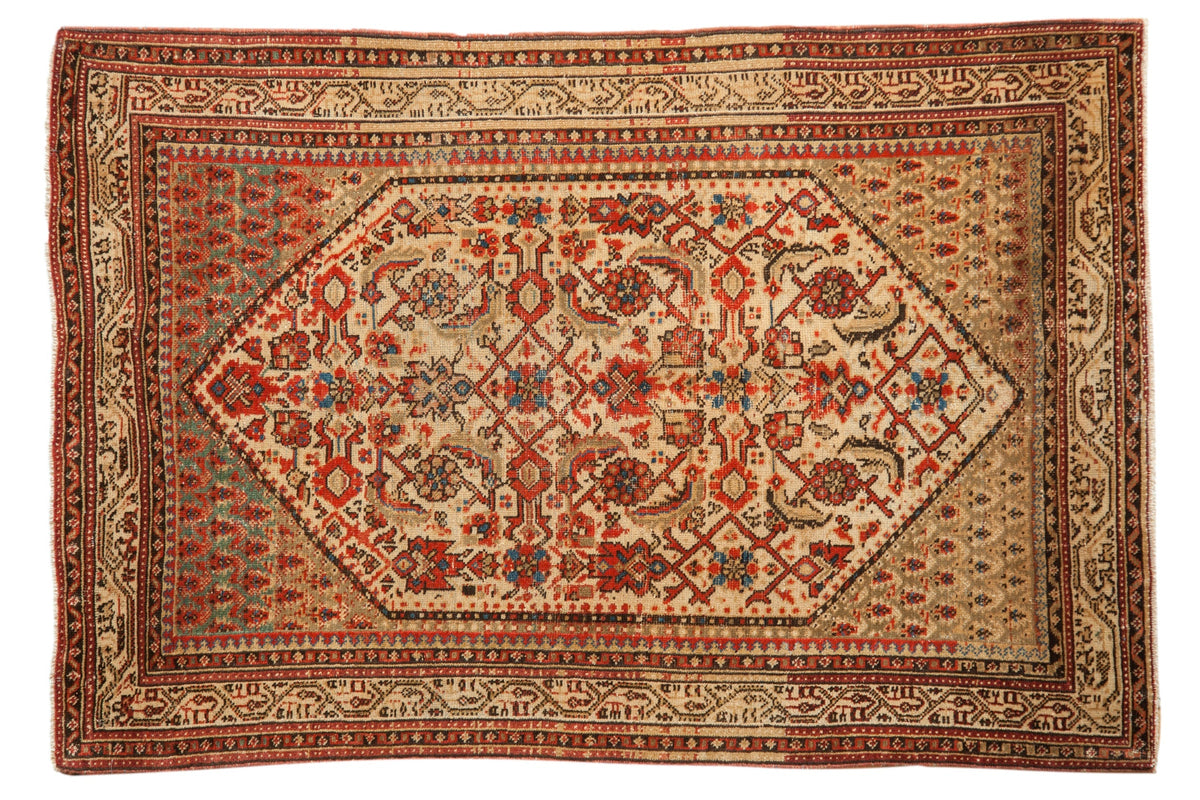 3.5x5 Vintage Distressed Serbend Rug
