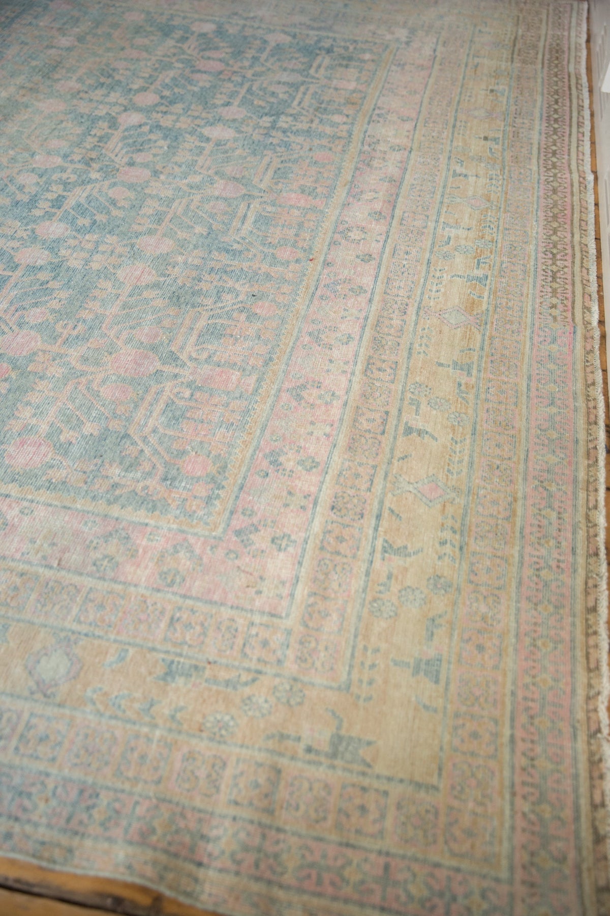 9x17.5 Vintage Distressed Khotan Carpet