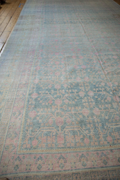 9x17.5 Vintage Distressed Khotan Carpet