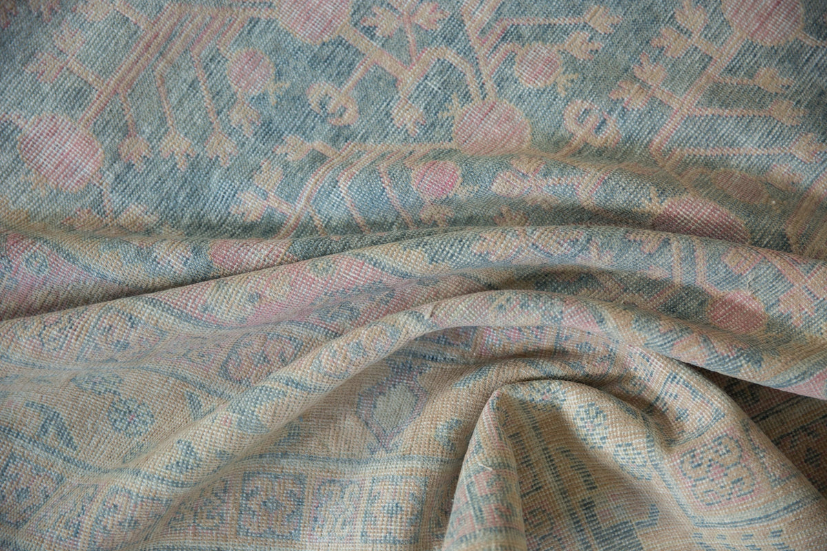9x17.5 Vintage Distressed Khotan Carpet