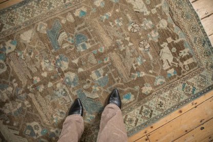 4x6.5 Vintage Distressed Hamadan Rug