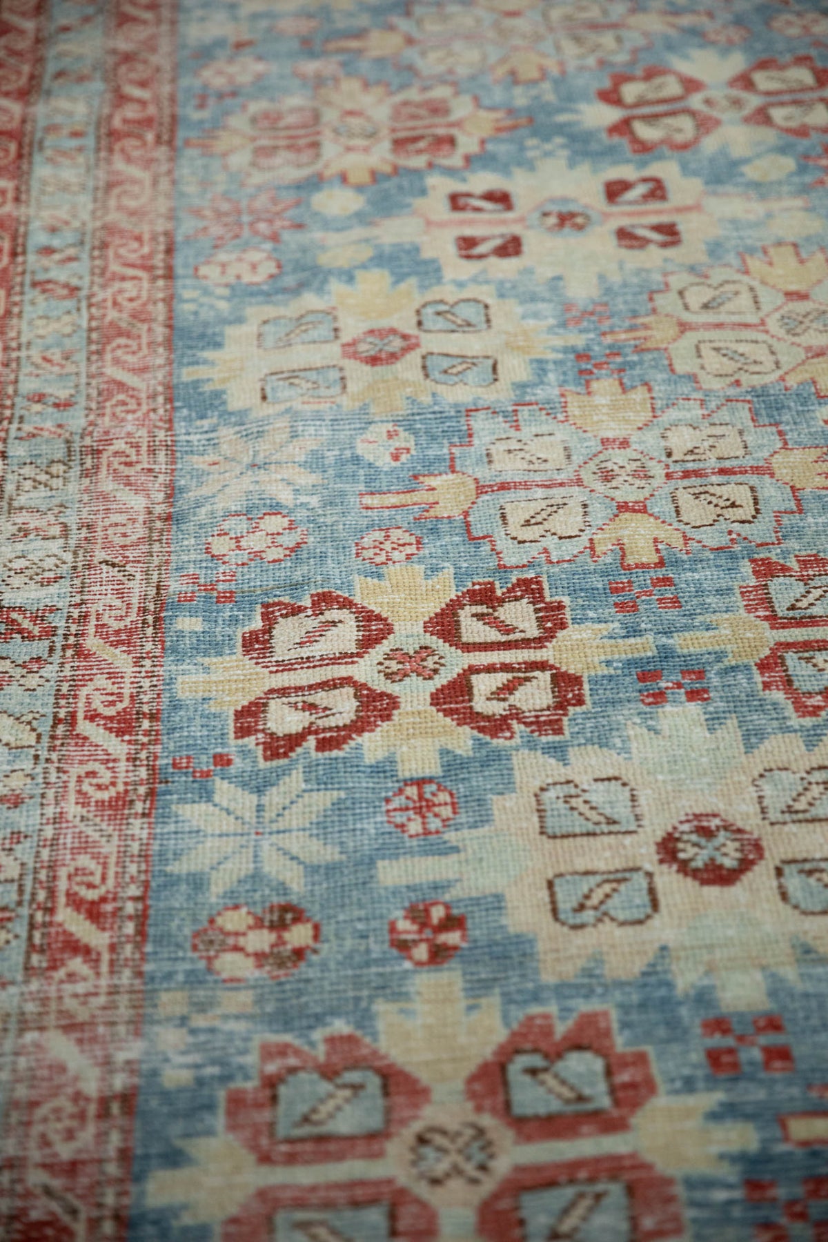 3.5x10.5 Antique Distressed Northwest Persian Rug Runner