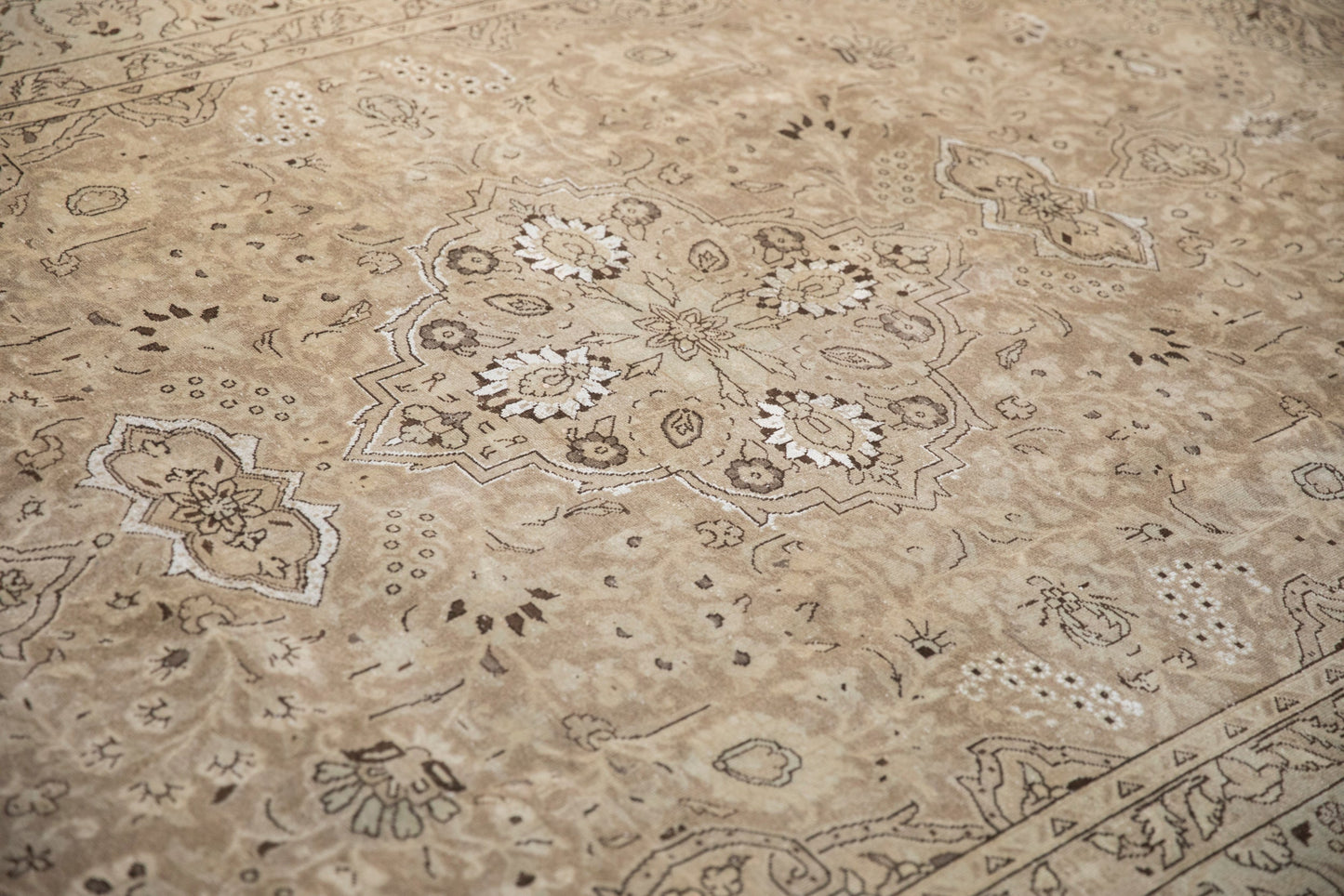 7.5x10.5 Vintage Distressed Tabriz Carpet