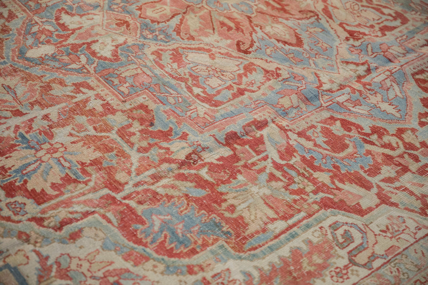 RESERVED 10x13 Vintage Distressed Heriz Carpet