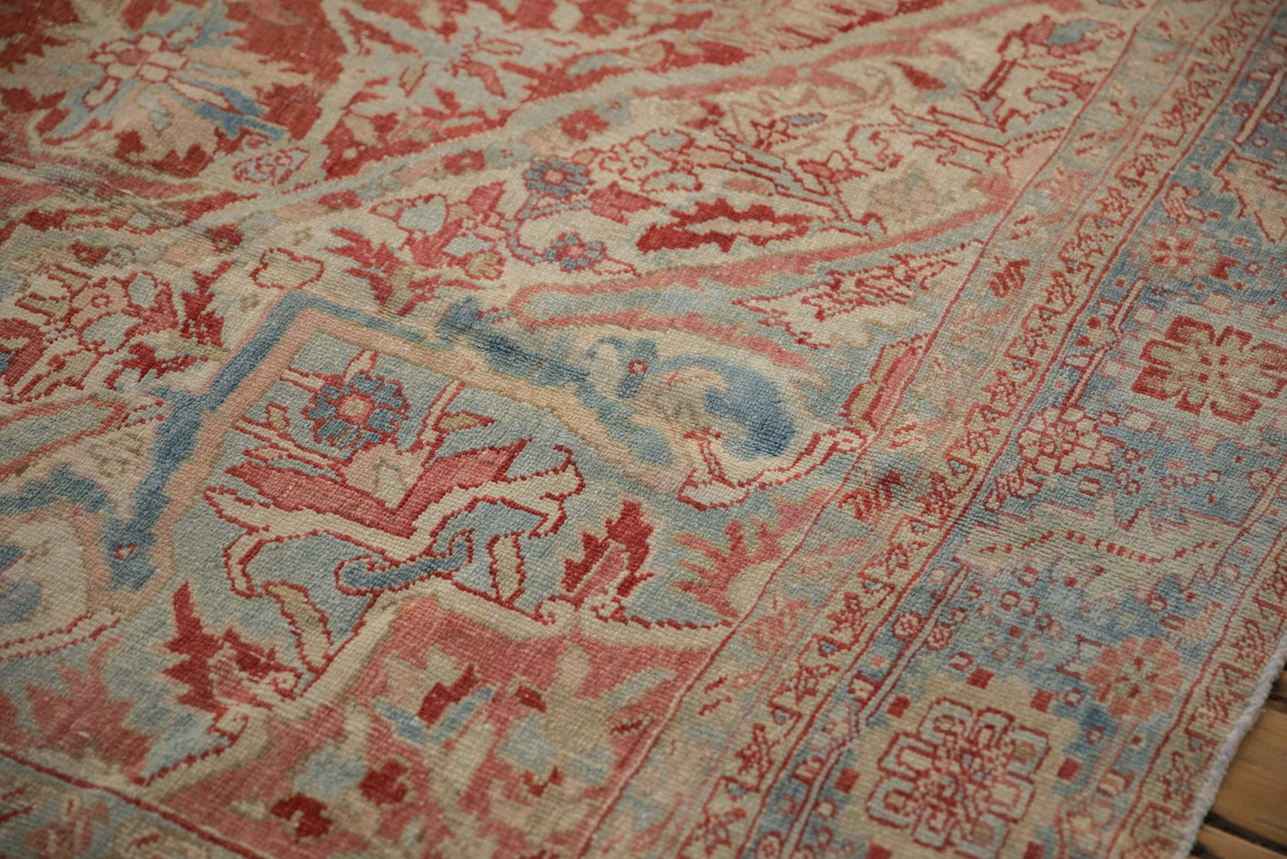 RESERVED 10x13 Vintage Distressed Heriz Carpet
