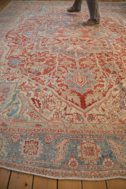 RESERVED 10x13 Vintage Distressed Heriz Carpet