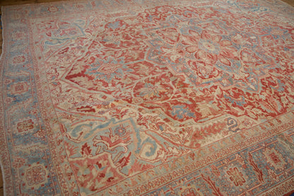 RESERVED 10x13 Vintage Distressed Heriz Carpet