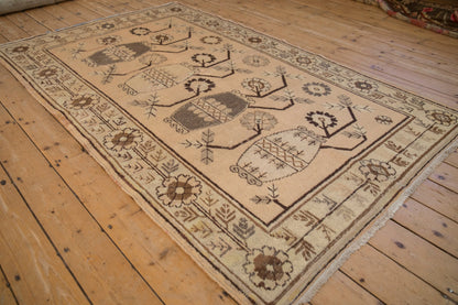 5x8 Vintage Distressed Khotan Carpet