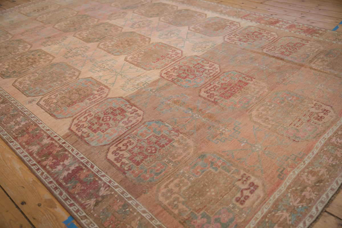 7x10.5 Vintage Distressed Ersari Carpet
