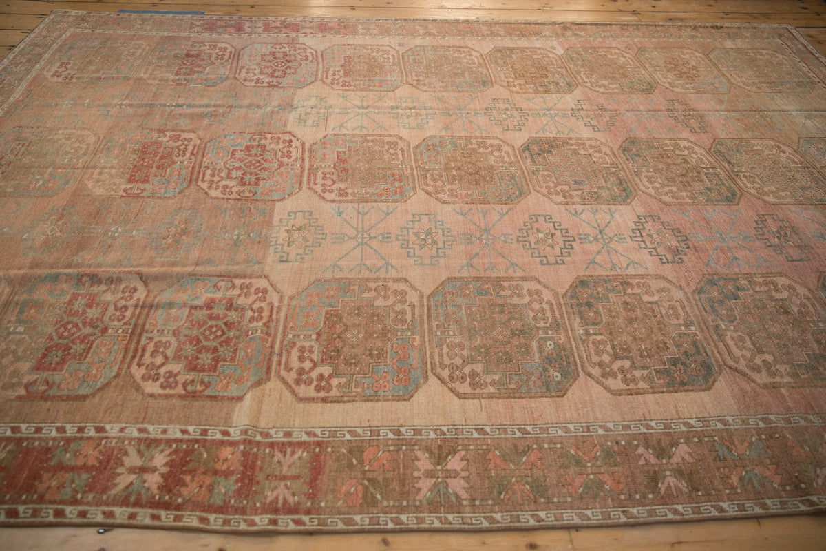 7x10.5 Vintage Distressed Ersari Carpet