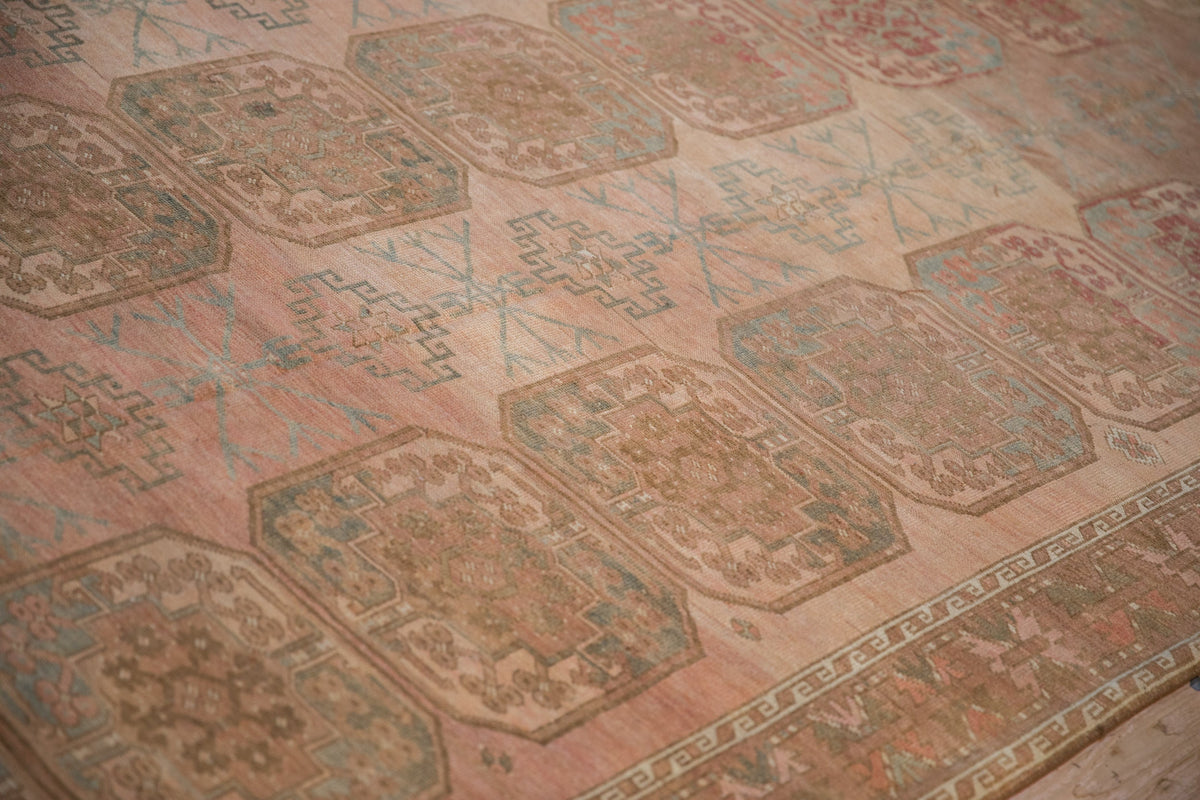 7x10.5 Vintage Distressed Ersari Carpet