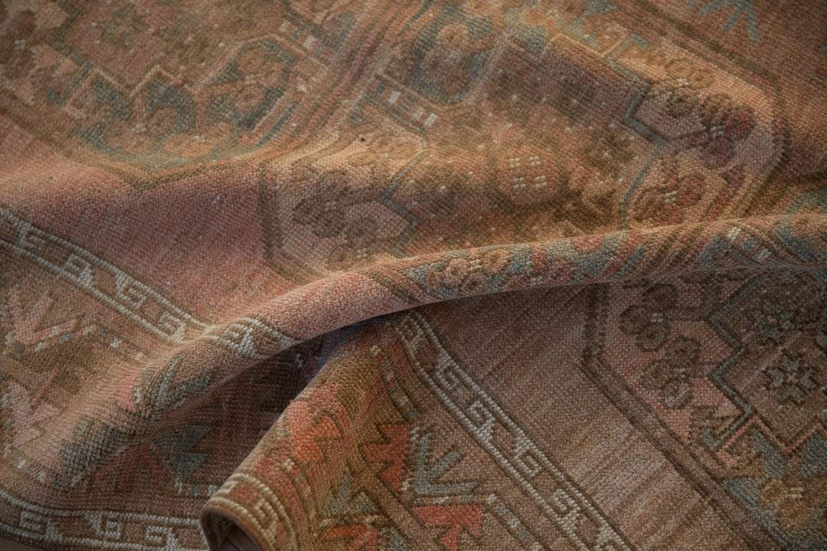 7x10.5 Vintage Distressed Ersari Carpet