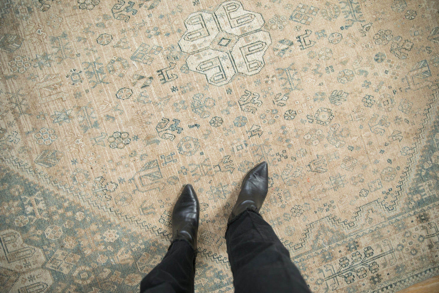 7x10 Vintage Distressed Qashqai Carpet