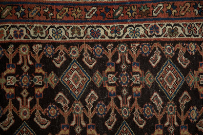 3.5x11.5 Antique Hamadan Rug Runner