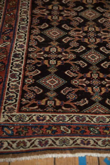 3.5x11.5 Antique Hamadan Rug Runner