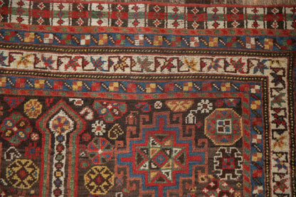 3.5x15 Antique Qashqai Rug Runner