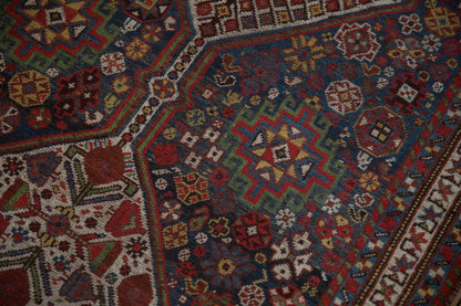3.5x15 Antique Qashqai Rug Runner