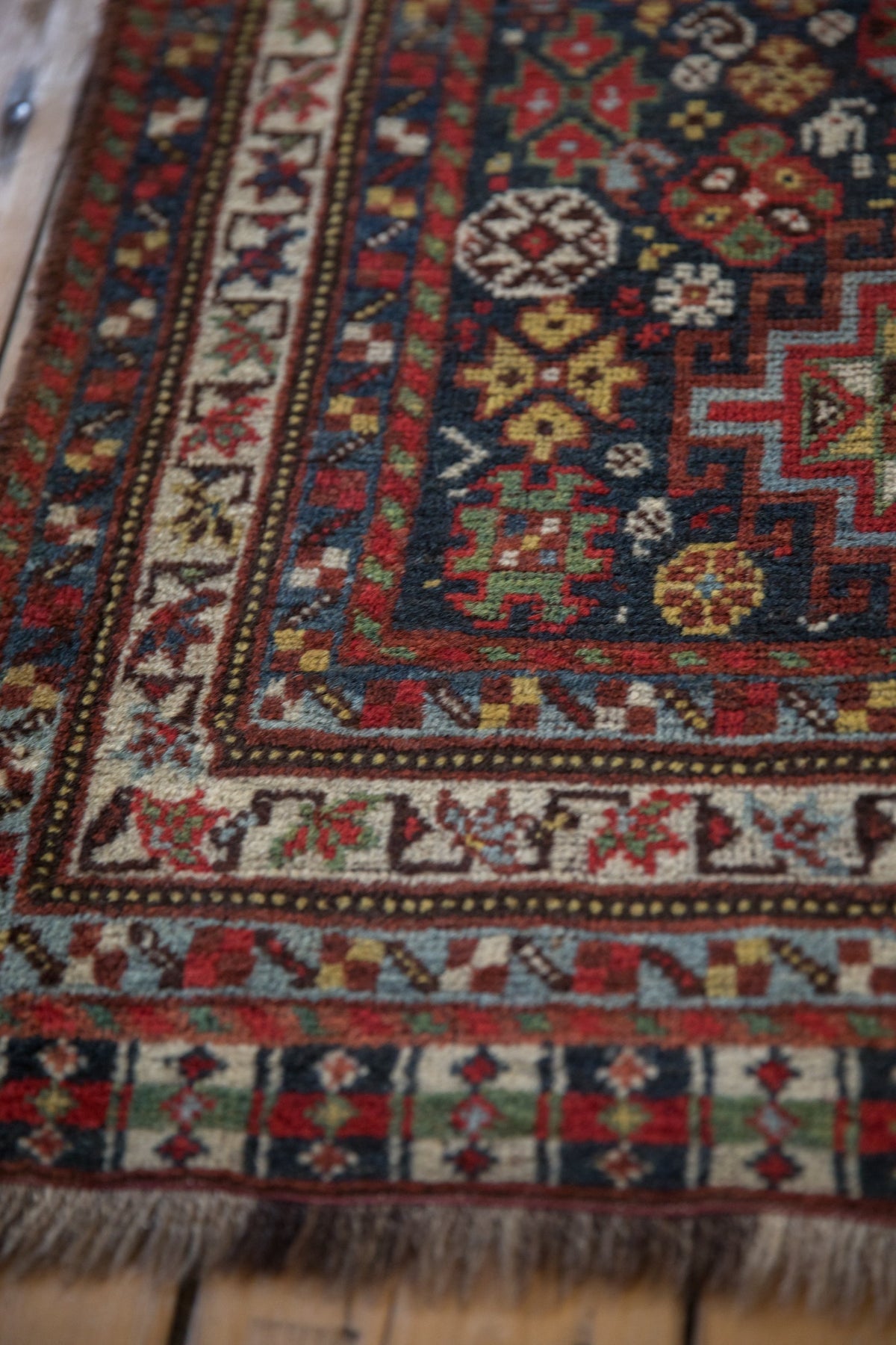 3.5x15 Antique Qashqai Rug Runner