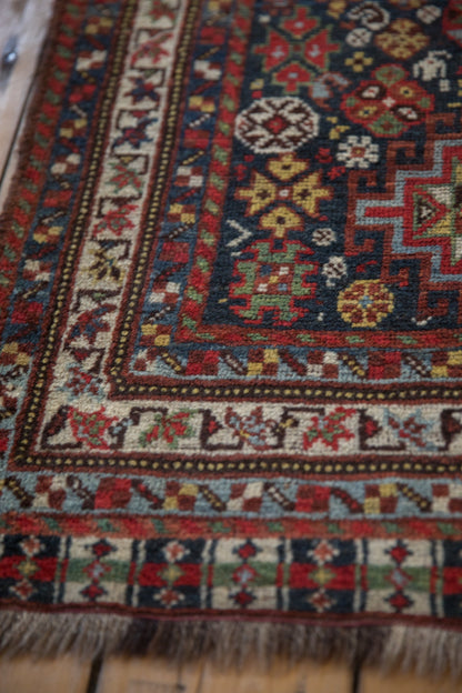 3.5x15 Antique Qashqai Rug Runner