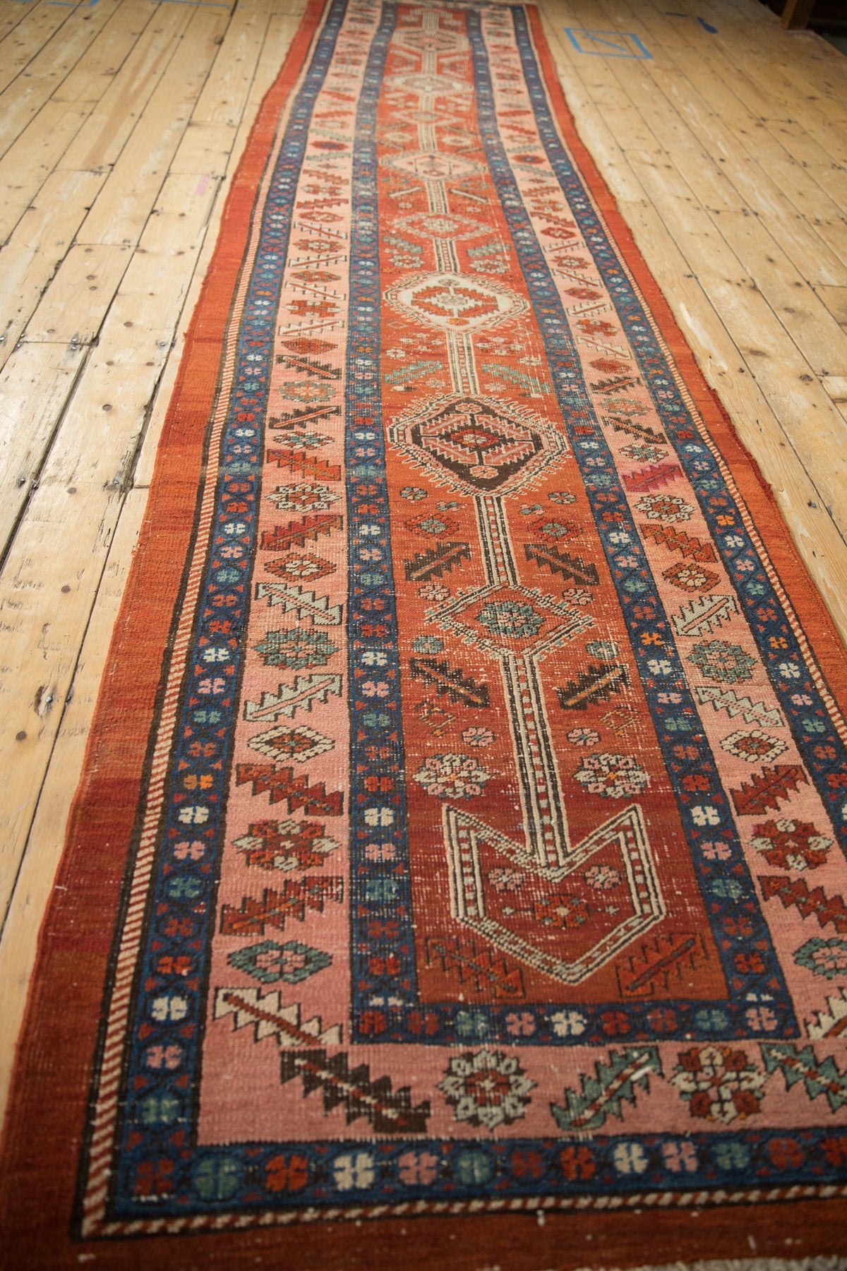 3x14.5 Antique Heriz Rug Runner