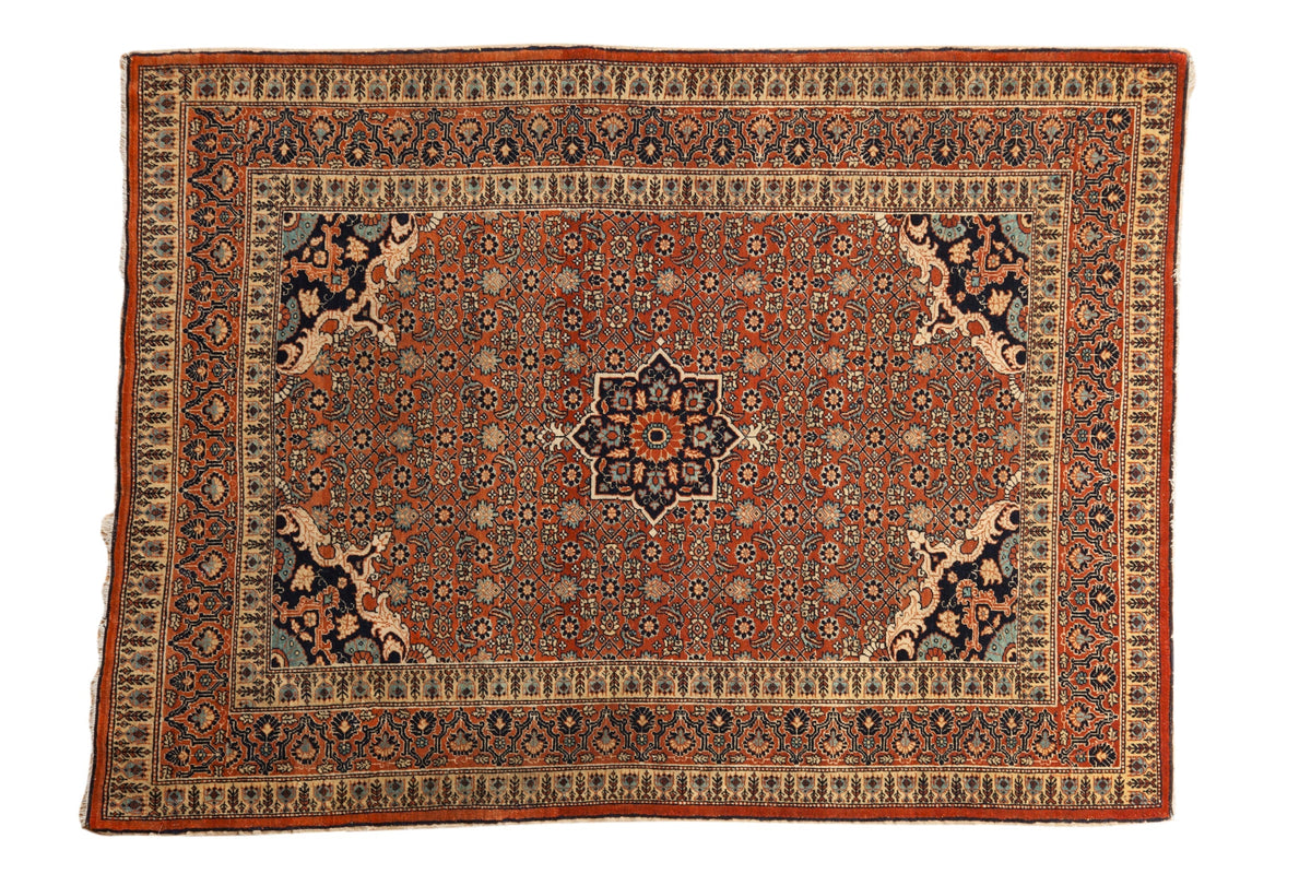 4x5.5 Antique Haji Jalili Tabriz Rug