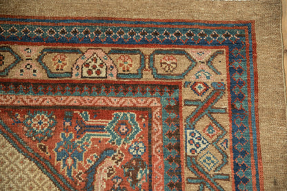 4.5x10 Antique Serab Rug Runner