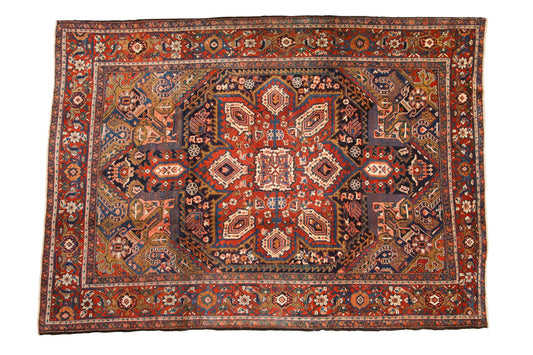 RESERVED 7.5x10.5 Vintage Heriz Carpet