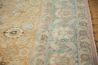 10.5x18.5 Vintage Distressed Tabriz Carpet