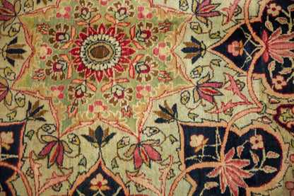 9x12 Antique Fine Tea Washed Kerman Carpet