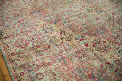 8.5x12 Vintage Distressed Kerman Carpet