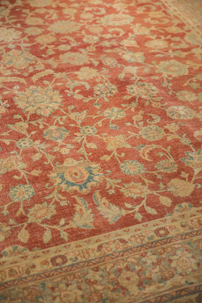 8x11 Vintage Distressed Kashan Carpet