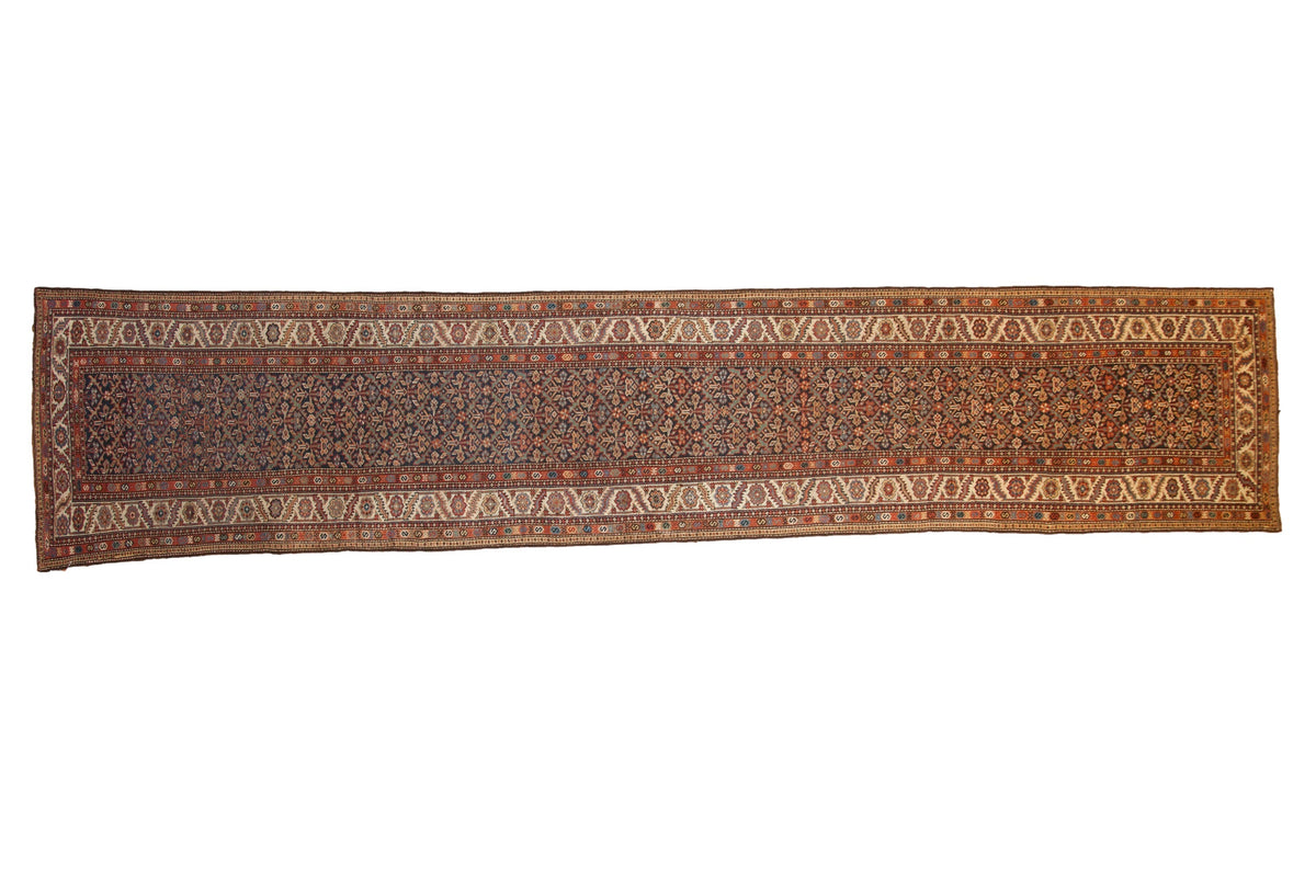 RESERVED 3.5x15.5 Antique Fine Malayer Rug Runner