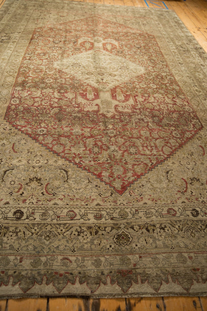 7.5x11.5 Antique Distressed Bijar Carpet