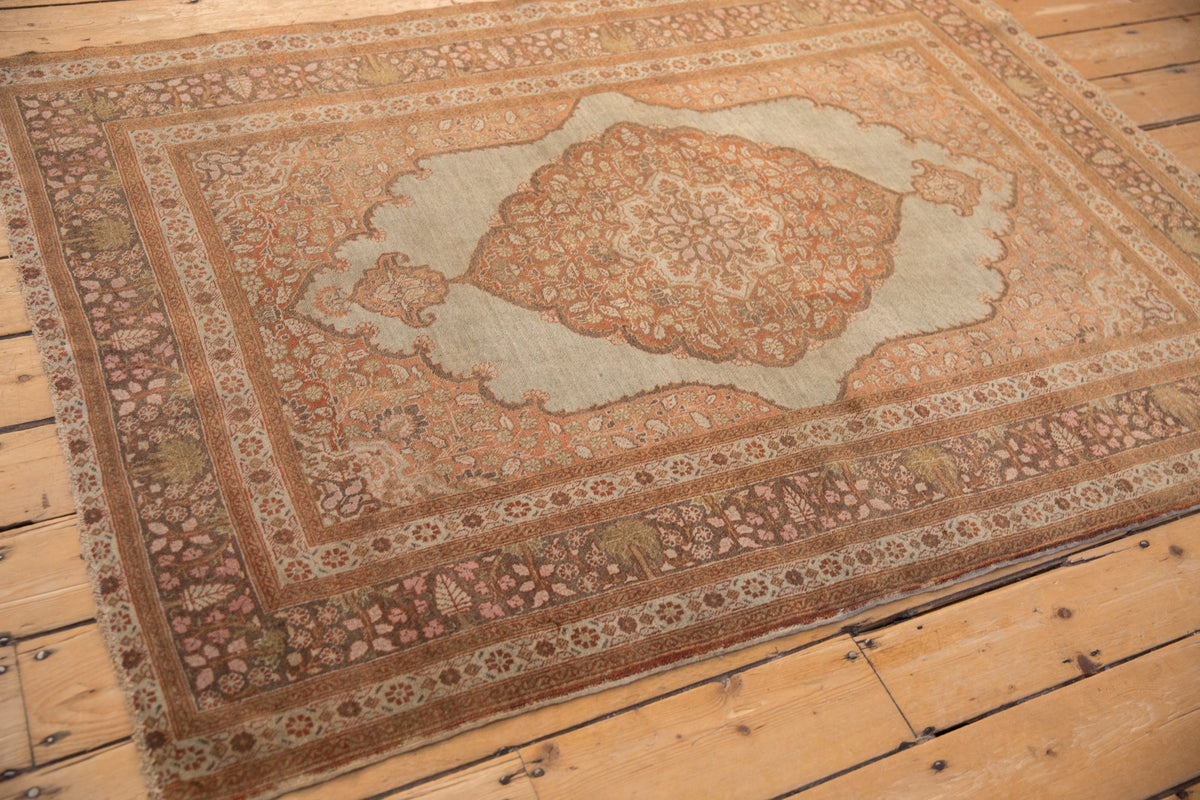 4x6 Antique Tabriz Rug