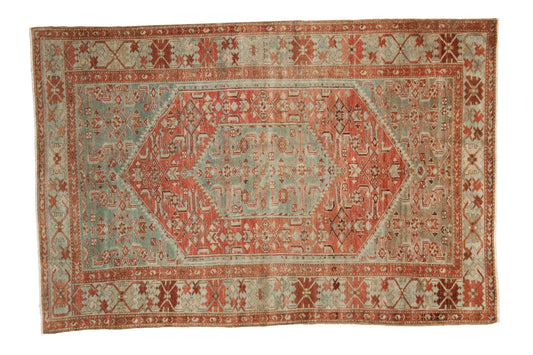 4x6.5 Vintage Distressed Malayer Rug