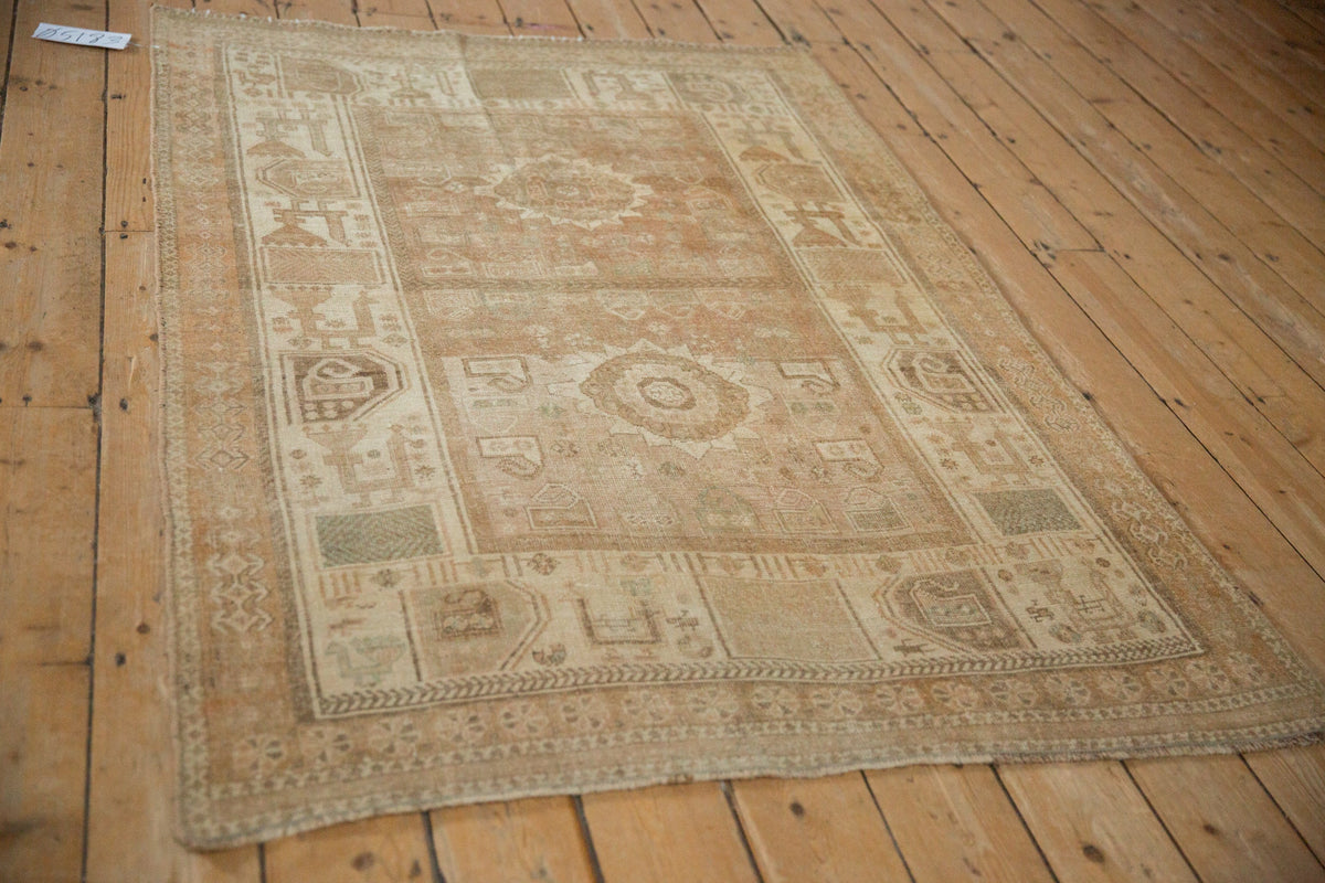 4x6 Vintage Distressed Afshar Rug