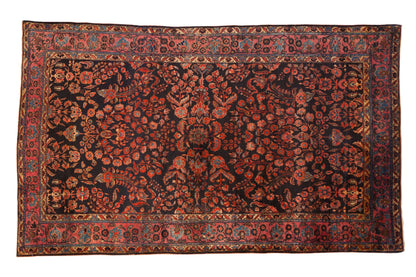 4x6.5 Antique Mohajeran Sarouk Rug
