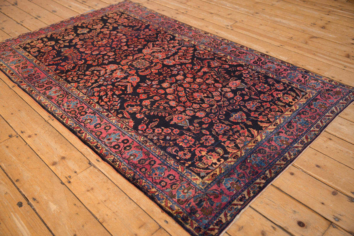 4x6.5 Antique Mohajeran Sarouk Rug