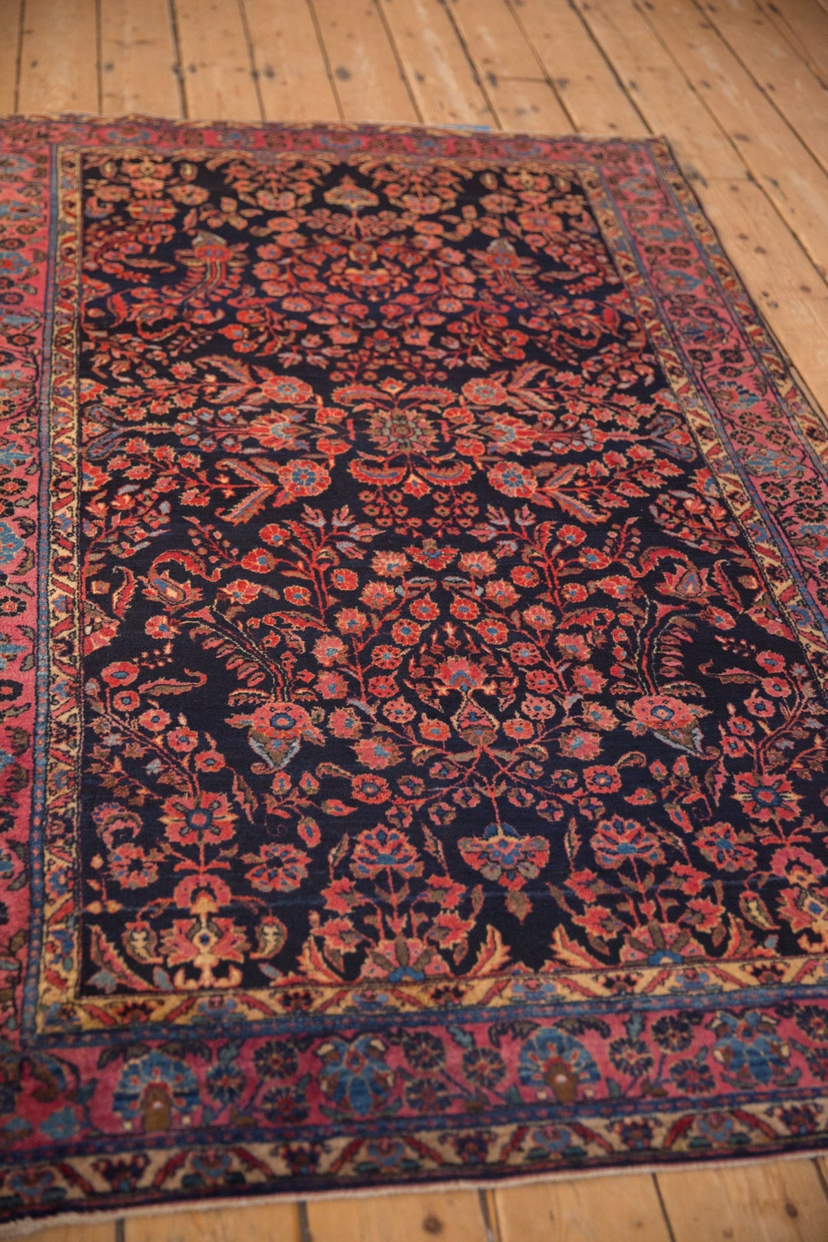 4x6.5 Antique Mohajeran Sarouk Rug