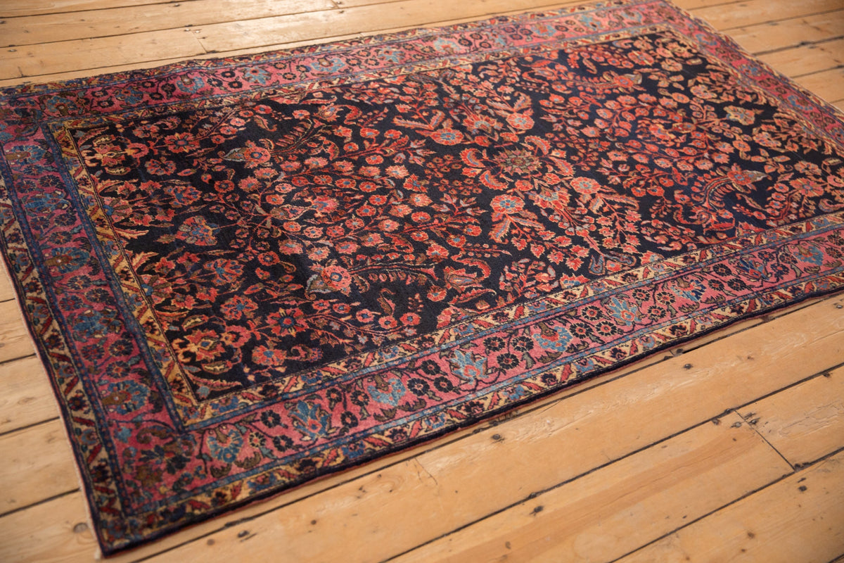 4x6.5 Antique Mohajeran Sarouk Rug