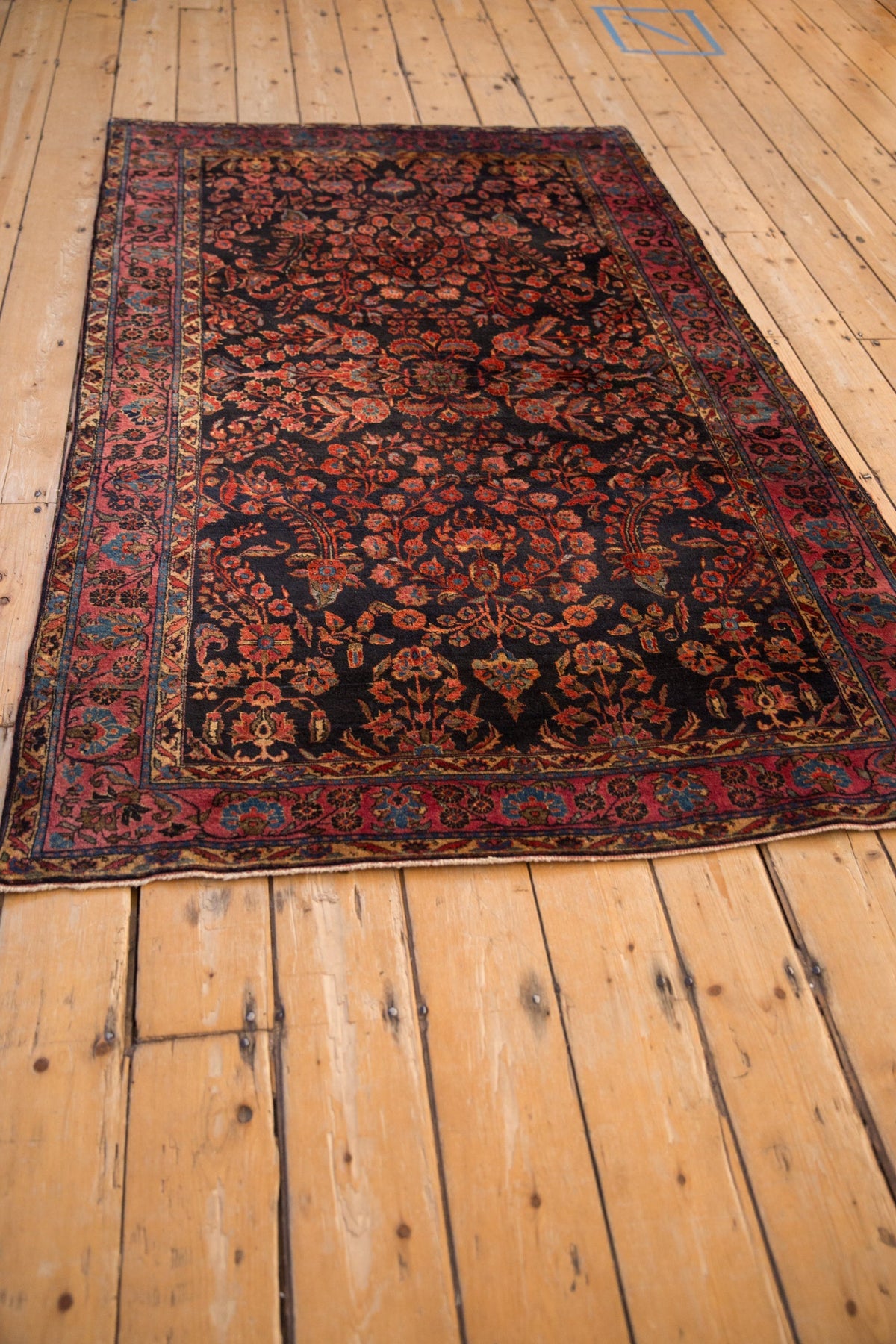 4x6.5 Antique Mohajeran Sarouk Rug