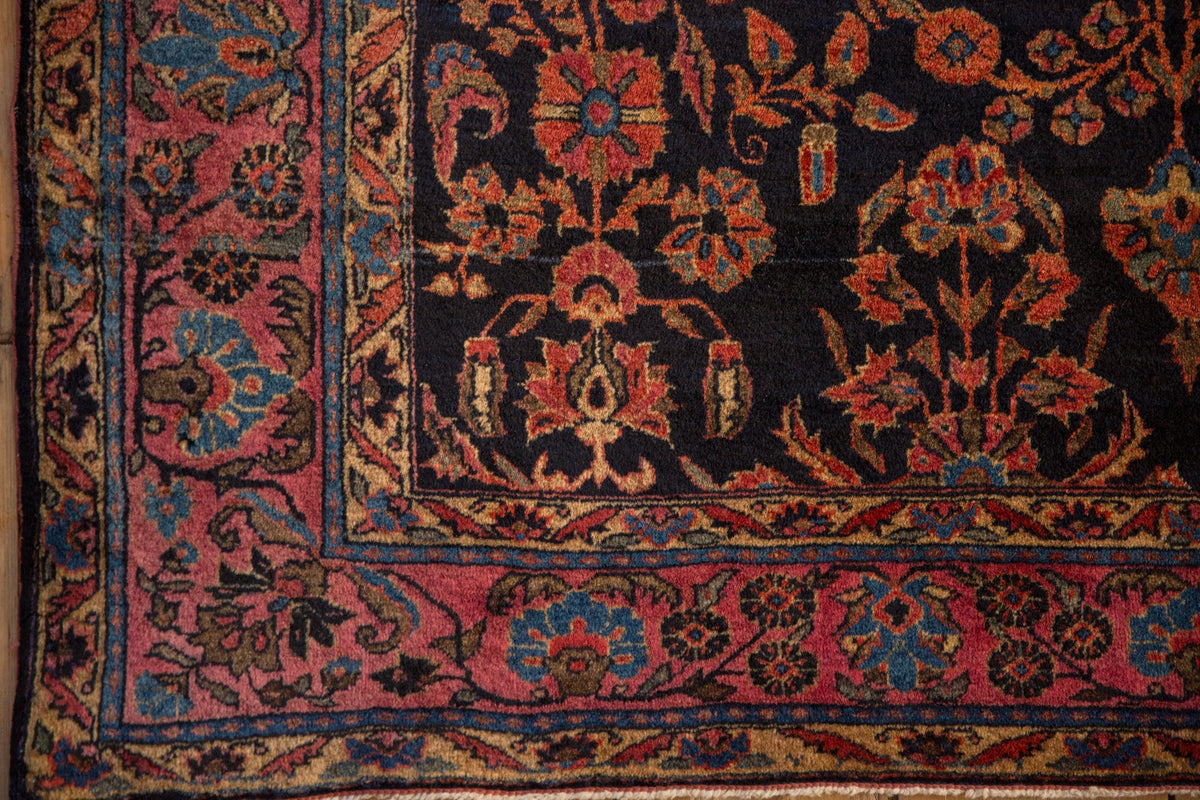 4x6.5 Antique Mohajeran Sarouk Rug