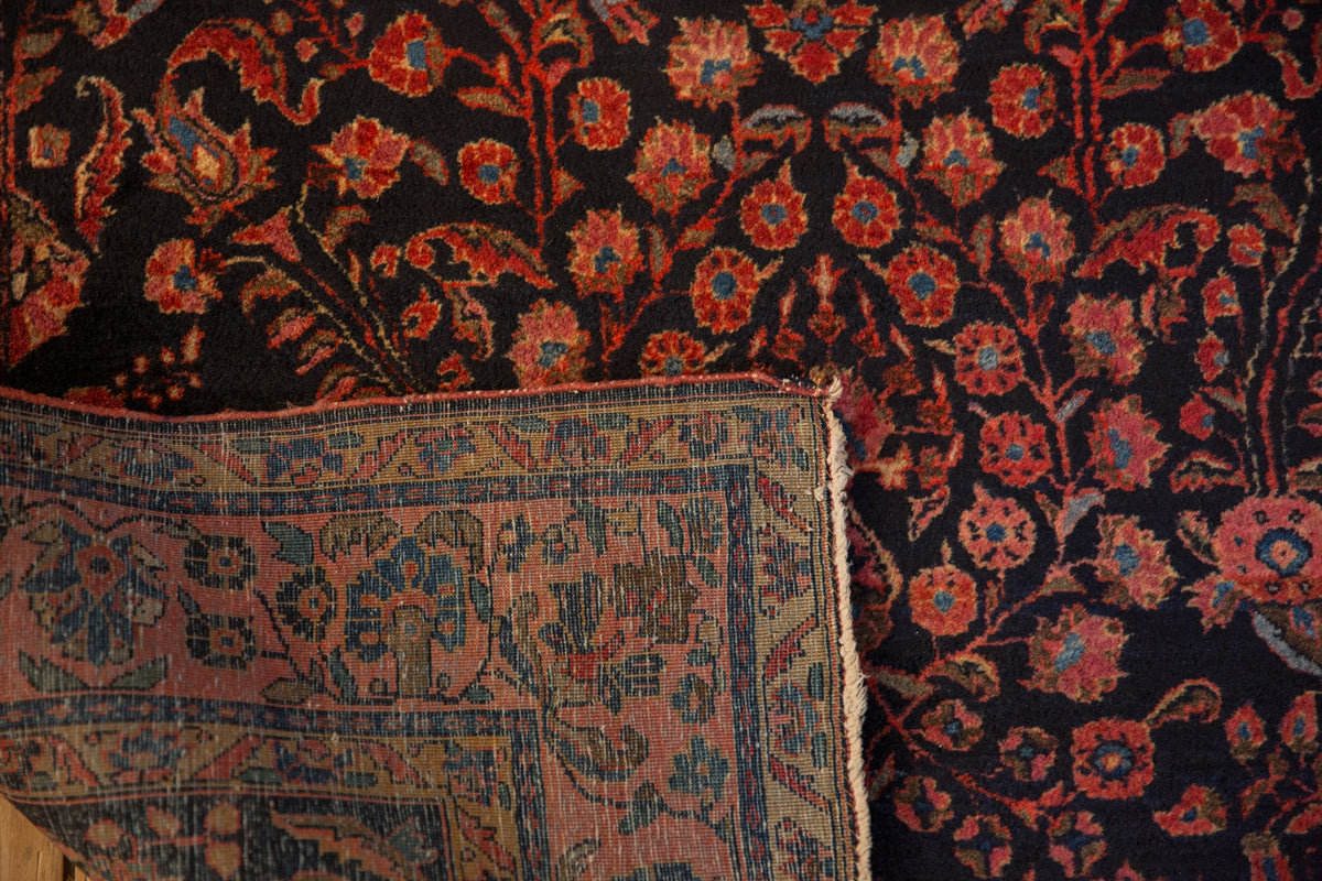 4x6.5 Antique Mohajeran Sarouk Rug