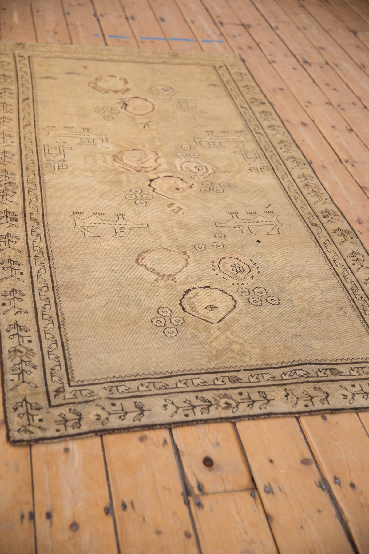 3.5x6.5 Antique Distressed Karabagh Rug