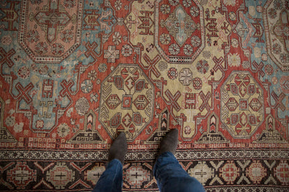 7x10 Antique Caucasian Soumac Carpet