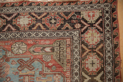 7x10 Antique Caucasian Soumac Carpet