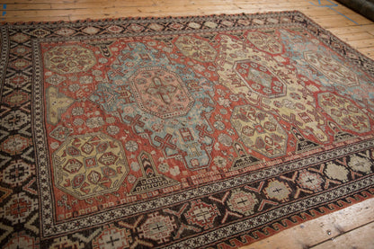 7x10 Antique Caucasian Soumac Carpet