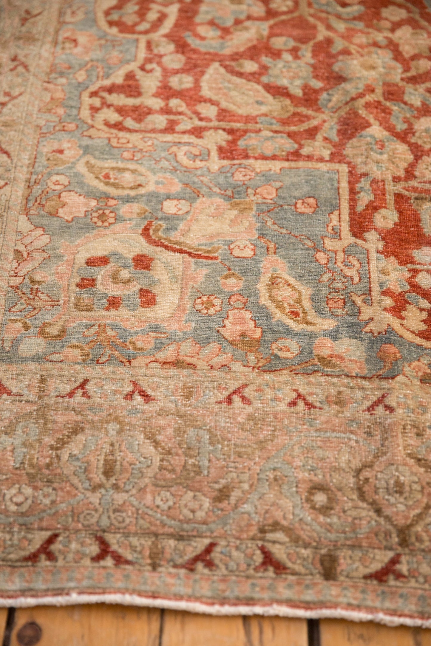 6.5x10.5 Vintage Distressed Tabriz Carpet